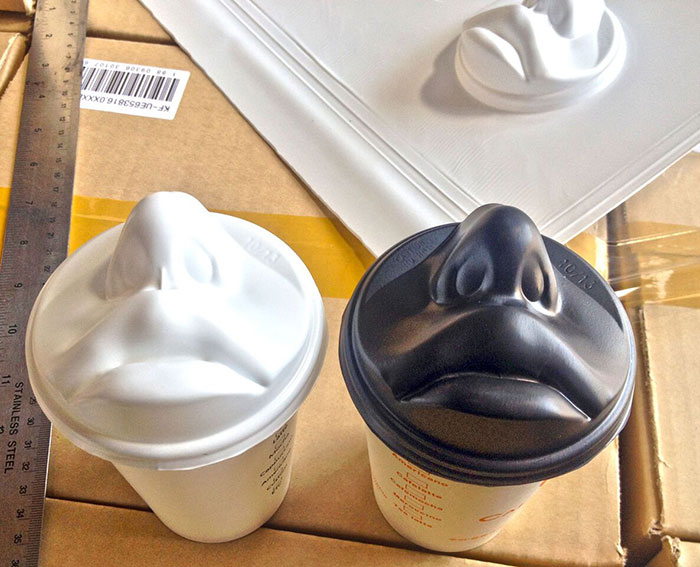 These Lids Have Human Faces So You Can Make Out With Your Coffee