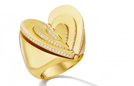 Cadar’s Endless cocktail ring in polished 18-karat gold with diamonds ($12,750)