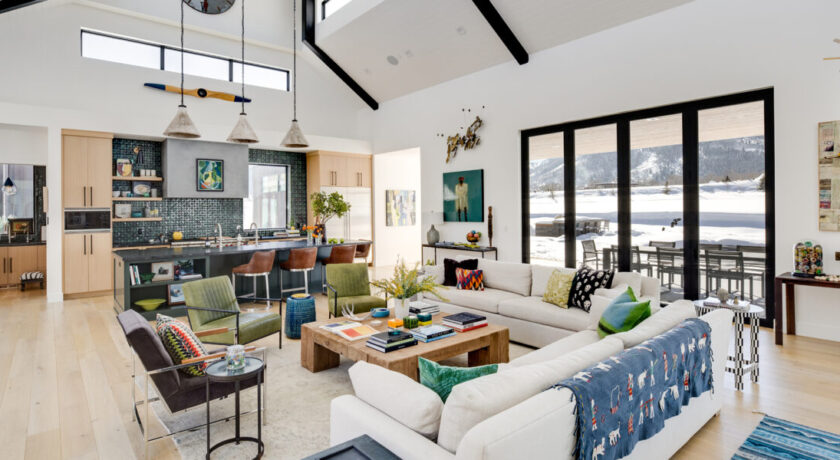 Great Room in Stephanie Hunt Park City Home